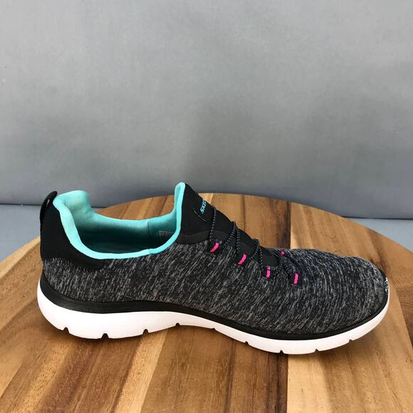 Skechers Summits‎ Sneaker Womens 9 Black Pink Slip On - LEFT SHOE ONLY - Picture 1 of 8